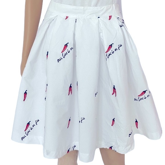 Endless Rose White A line Skirt Women Size M - Picture 6 of 14